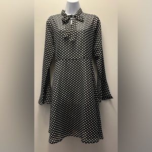 Black and white chiffon dress size 10